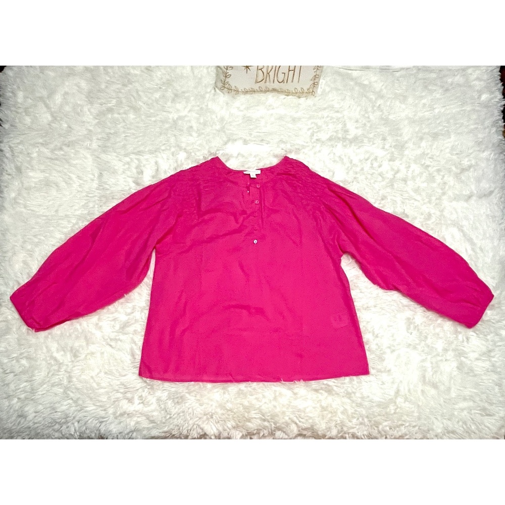 BRAND NEW Hot Pink long sleeve blouse Charter Club
